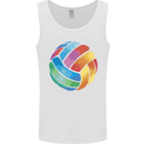 Volleyball Watercolour Mens Vest Tank Top White