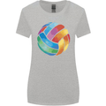 Volleyball Watercolour Womens Wider Cut T-Shirt Sports Grey