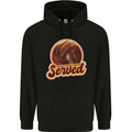 Volleyball You've Been Served Funny Mens 80% Cotton Hoodie Black