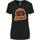 Volleyball You've Been Served Funny Womens Wider Cut T-Shirt Black