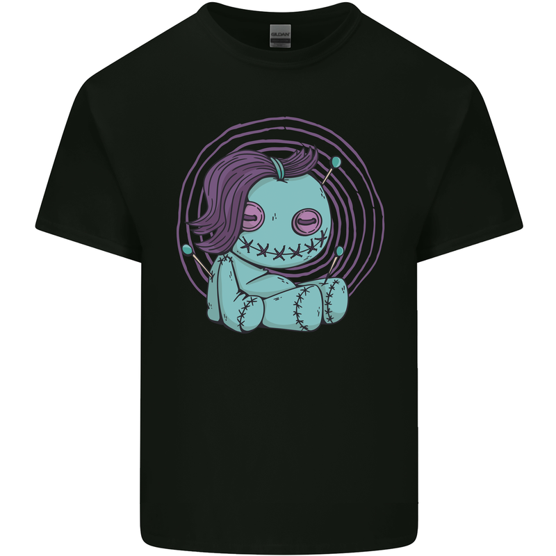 Voodoo Doll Black Magic Evil Spirits Halloween Mens Cotton T-Shirt Tee Top Black
