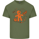 Voodoo Doll Elements Black Magic Mens Cotton T-Shirt Tee Top Military Green