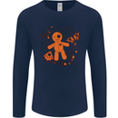 Voodoo Doll Elements Black Magic Mens Long Sleeve T-Shirt Navy Blue
