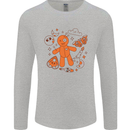 Voodoo Doll Elements Black Magic Mens Long Sleeve T-Shirt Sports Grey