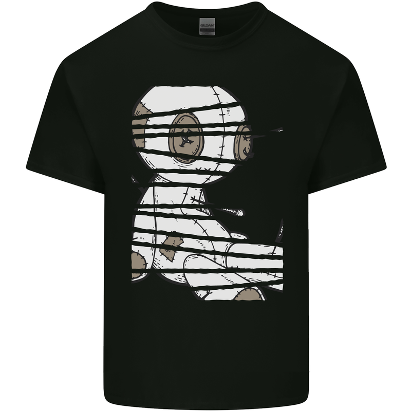 Voodoo Doll Evil Spirits Dark Magic Halloween Mens Cotton T-Shirt Tee Top Black