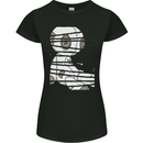 Voodoo Doll Evil Spirits Dark Magic Halloween Womens Petite Cut T-Shirt Black