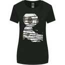 Voodoo Doll Evil Spirits Dark Magic Halloween Womens Wider Cut T-Shirt Black