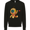 Voodoo Doll Eye Evil Spirits Dark Magic Halloween Mens Sweatshirt Jumper Black