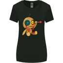 Voodoo Doll Eye Evil Spirits Dark Magic Halloween Womens Wider Cut T-Shirt Black