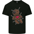 Voodoo Doll Heart Evil Spirits Dark Magic Halloween Mens Cotton T-Shirt Tee Top Black