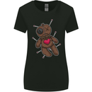 Voodoo Doll Heart Evil Spirits Dark Magic Halloween Womens Wider Cut T-Shirt Black