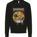 Voodoo Doll Skull Evil Spirits Dark Magic Halloween Kids Sweatshirt Jumper Black