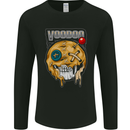 Voodoo Doll Skull Evil Spirits Dark Magic Halloween Mens Long Sleeve T-Shirt Black