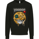 Voodoo Doll Skull Evil Spirits Dark Magic Halloween Mens Sweatshirt Jumper Black