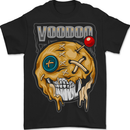 Voodoo Doll Skull Evil Spirits Dark Magic Halloween Mens T-Shirt 100% Cotton BLACK
