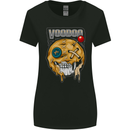 Voodoo Doll Skull Evil Spirits Dark Magic Halloween Womens Wider Cut T-Shirt Black