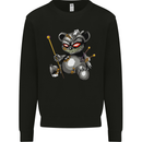 Voodoo Doll Skull Koala Bear Halloween Kids Sweatshirt Jumper Black