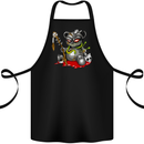 Voodoo Doll Skull Koala Bear Spirits Halloween Cotton Apron 100% Organic Black