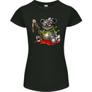 Voodoo Doll Skull Koala Bear Spirits Halloween Womens Petite Cut T-Shirt Black