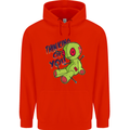 Voodoo Doll Thinking of You Halloween Black Magic Childrens Kids Hoodie Bright Red