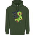 Voodoo Doll Thinking of You Halloween Black Magic Childrens Kids Hoodie Forest Green