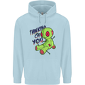 Voodoo Doll Thinking of You Halloween Black Magic Childrens Kids Hoodie Light Blue