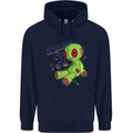 Voodoo Doll Thinking of You Halloween Black Magic Childrens Kids Hoodie Navy Blue