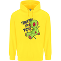 Voodoo Doll Thinking of You Halloween Black Magic Childrens Kids Hoodie Yellow