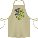 Voodoo Doll Thinking of You Halloween Black Magic Cotton Apron 100% Organic Khaki