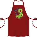 Voodoo Doll Thinking of You Halloween Black Magic Cotton Apron 100% Organic Maroon