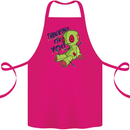 Voodoo Doll Thinking of You Halloween Black Magic Cotton Apron 100% Organic Pink