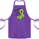 Voodoo Doll Thinking of You Halloween Black Magic Cotton Apron 100% Organic Purple
