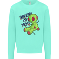 Voodoo Doll Thinking of You Halloween Black Magic Kids Sweatshirt Jumper Peppermint