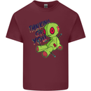 Voodoo Doll Thinking of You Halloween Black Magic Mens Cotton T-Shirt Tee Top Maroon
