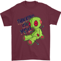 Voodoo Doll Thinking of You Halloween Black Magic Mens T-Shirt 100% Cotton Maroon