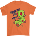 Voodoo Doll Thinking of You Halloween Black Magic Mens T-Shirt 100% Cotton Orange