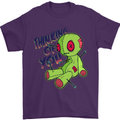 Voodoo Doll Thinking of You Halloween Black Magic Mens T-Shirt 100% Cotton Purple