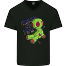 Voodoo Doll Thinking of You Halloween Black Magic Mens V-Neck Cotton T-Shirt Black