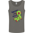 Voodoo Doll Thinking of You Halloween Black Magic Mens Vest Tank Top Charcoal