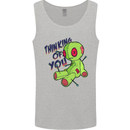 Voodoo Doll Thinking of You Halloween Black Magic Mens Vest Tank Top Sports Grey