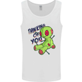 Voodoo Doll Thinking of You Halloween Black Magic Mens Vest Tank Top White