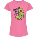 Voodoo Doll Thinking of You Halloween Black Magic Womens Petite Cut T-Shirt Azalea