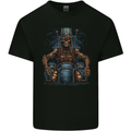 Voodoo Drummer Skull  Drumming Heavy Metal Mens Cotton T-Shirt Tee Top Black