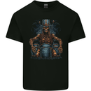 Voodoo Drummer Skull  Drumming Heavy Metal Mens Cotton T-Shirt Tee Top Black