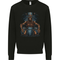 Voodoo Drummer Skull  Drumming Heavy Metal Mens Sweatshirt Jumper Black