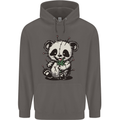 Voodoo Panda Bear With Weed Cannabis Mens 80% Cotton Hoodie Charcoal