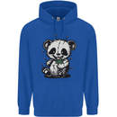 Voodoo Panda Bear With Weed Cannabis Mens 80% Cotton Hoodie Royal Blue