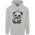 Voodoo Panda Bear With Weed Cannabis Mens 80% Cotton Hoodie Sports Grey