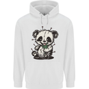 Voodoo Panda Bear With Weed Cannabis Mens 80% Cotton Hoodie White