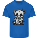 Voodoo Panda Bear With Weed Cannabis Mens Cotton T-Shirt Tee Top Royal Blue